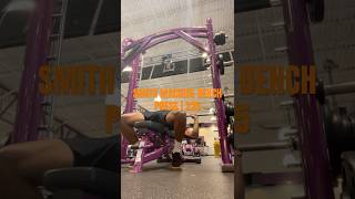 💫 SMITH Machine Bench for 225 is moving EASY 🪩 fitness fypシ゚viral reps instrumental [upl. by Rasmussen939]