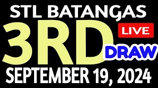 Stl Batangas results today September 19 2024 3rd draw stl pares [upl. by Harrad]