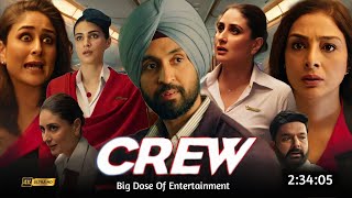 Crew Full Movie In Hindi Dubbed 2024 Review  Tabu  Kareena Kapoor  Kriti Sanon  South Movie [upl. by Ella]