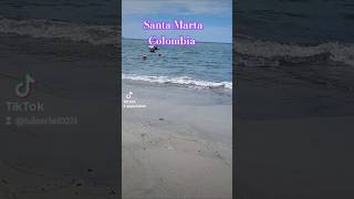 Colombia 🇨🇴 Santa Marta Gaira Playa Salguero2024🌴😎💙💜💚 [upl. by Quincey]