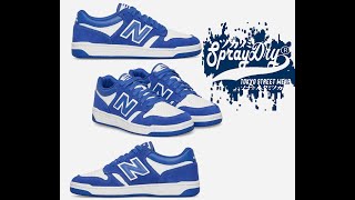 New Balance 480 Sneakers Marine Blue Mens [upl. by Antipus541]