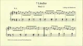 Beethoven 7 Ländler WoO 11 No 1 [upl. by Nivalc985]