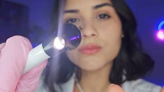 ASMR Roleplay Dermatologista Examina e cuida da sua pele💫Visual triggers e Fala suave [upl. by Ahs]