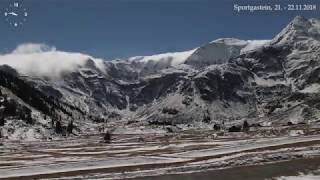 Sportgastein  Zeitraffer 21  22112018 [upl. by Hodosh]