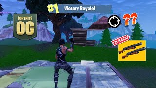 Fortnite OG  High Kill Solo Win DOUBLE PUMP Gameplay Fortnite Chapter 1 Season 1 [upl. by Nylrahs673]