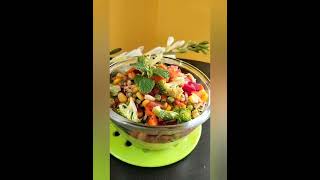 Weight loss Steamed veggies Salad recipe😋for lunchdinner No oil proteinampfiber rich Nutritious diet [upl. by Shauna]