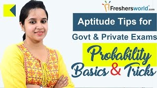 Aptitude Made Easy  Probability  Basics and Tricks  Part 1 Math Tricks for Govt Exams [upl. by Ok437]