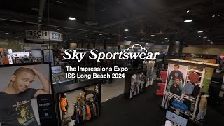 Latest Apparel Trends for 2024 at ISS Expo Long Beach  Impressions Trade show with Sky Sportswear [upl. by Adnaerb]