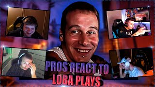 CS GO PROS REACT TO LOBANJICA PLAYS  REACT TO LOBAPEEK [upl. by Nancie131]