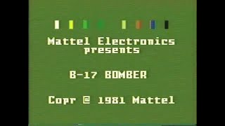 Review 1097  B17 Bomber Intellivision [upl. by Eissehc]