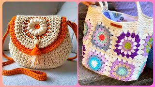 Bolsos de mano para mujer muy bonitos hechos a mano en crochet [upl. by Penrose]