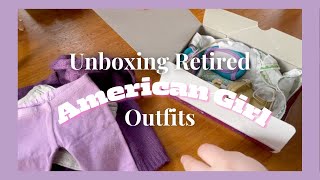 Unboxing Retierd American Girl Doll Outfits  Coconut  Mini moo [upl. by Deerc]