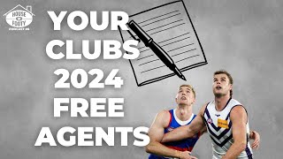 YOUR CLUBS 2024 FREE AGENTS  HOUSE OF FOOTY PODCAST  EPISODE 6 [upl. by Nohsyt]