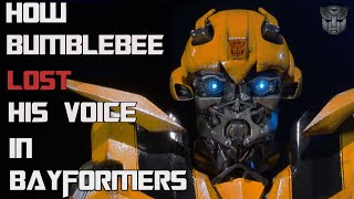 How Bumblebee Lost His Voice In Bayformers [upl. by Eicram225]