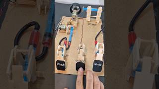 Car pedal Mechanism  dcmotor tech diy motor youtubeshorts [upl. by Sells]