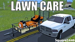 Farming Simulator 17 Lawn Care  Scag Mower  Scag Blower  Dodge [upl. by Eimorej]