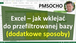 Excel  Jak wklejać dane do przefiltrowanej bazy  dodatkowe sposoby odc811 [upl. by Stoughton]