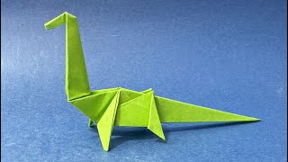 Dinosaurus Vouwen  Hoe vouw je een papieren dinosaurus Brachiosaurus  Origami Dieren [upl. by Eceertal992]