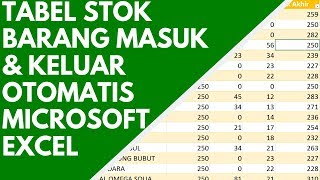 MEMBUAT LAPORAN STOK BARANG MASUK amp KELUAR OTOMATIS DI MICROSOFT EXCEL  TEACH ID [upl. by Shakti]