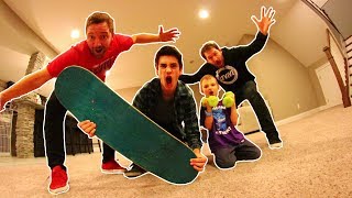 HILARIOUS 4 WAY CARPETBOARD SKATE [upl. by Lilac939]