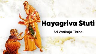 Sri Hayagriva Stuti  Powerful Mantra for Intelligence [upl. by Etnoel]