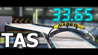 Trackmania TAS C07Race in 3365s 181s RTA 070s TAS [upl. by Deland]