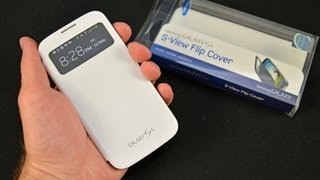 Samsung Galaxy S4 SView Flip Cover Unboxing amp Review [upl. by Siuqram455]