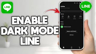 How to Enable Dark Mode on LINE  Tutorial [upl. by Ssyla]