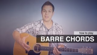 Guitar Lesson How To Play Barre Chords Bar Chords [upl. by Notniw]