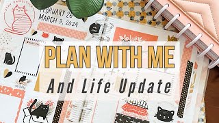 Plan With Me  Life Update  Creative Journal Spread Inspired By One of My Patrons Happy Planner [upl. by Shir334]