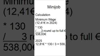 The Minijob  tax free job workingingermany [upl. by Leia]