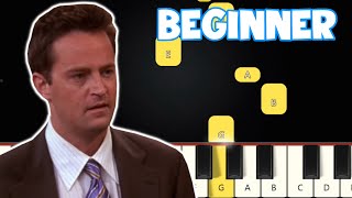 Ill Be There For You  The Rembrandts Friends  Beginner Piano Tutorial Easy Piano [upl. by Trev721]