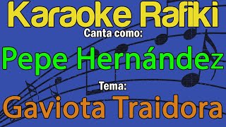 Pepe Hernández  Gaviota Traidora Karaoke Demo [upl. by Bocoj]