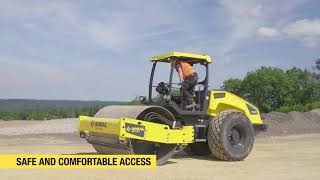 Test driving the BOMAG 120 AD roller [upl. by Hanah163]