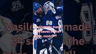 Vasilevskiy Shatters Records Silences Jets NHL record Hockey history Goalie highlights [upl. by Dibbrun]