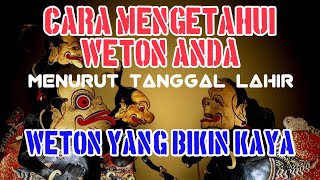 Yang Belum Tahu Weton Lahir Bisa Lihat Cara Menghitung Weton Lahir Disini [upl. by Assirram]