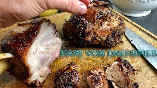 HAXE auf dem Drehspieß grillen  Rotisserie Weber Q 3200 [upl. by Melody]