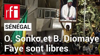 Scènes de liesse à Dakar après la libération des opposants Ousmane Sonko et Bassirou Diomaye Faye [upl. by Ecyac774]