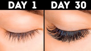 11 Quick Ways to Grow Long Eyelashes in 30 Days [upl. by Zsa Zsa880]