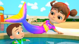 Little Mermaid Song  Me Too Swimming and more Sing Along Kids Songs [upl. by Eidnalem]