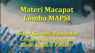 3 Macapat Mapsi  Kinanthi Buminatan Audio Not amp Lirik Voc  Pariyah [upl. by Bovill]