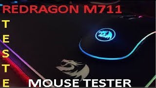 Redragon M711Testes de Aceleração e Consistência com Mouse Tester [upl. by May42]