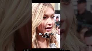 Gigi Hadid talks🙂🙂👏 about her fashion goals gigihadid fashion model trending shorts [upl. by Ranit]