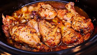 Slow Cooker Garlic Parmesan Chicken Drumsticks Recipe  Easy Slow cooker chicken [upl. by Innes]