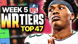 Week 5 Fantasy Football WR Rankings Top 47 [upl. by Finnie]