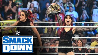 IYO SKY celebrates being the new WWE Womens Champion [upl. by Regdirb]