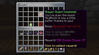 World Record Revenant Horror Speedrun  Hypixel SkyBlock [upl. by Aserret133]