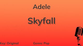 Skyfall  Adele Piano Karaoke [upl. by Boris]