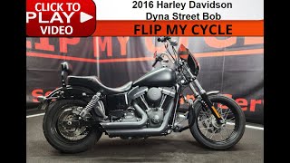 2016 Harley Davidson Dyna Street Bob [upl. by Nimoynib699]