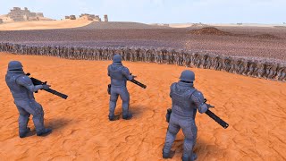 3 MULTI BARREL GUN SOLDIERS vs 1000000 APES PLANET  Ultimate Epic Battle Simulator 2  UEBS 2 [upl. by Nnaecyoj]